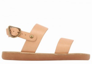 Kids' Ancient Greek Sandals Little Clio Soft Casual Sandals Beige | VGG8640ST