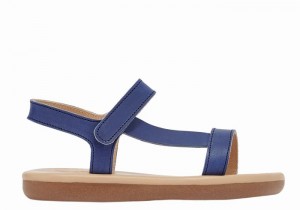 Kids' Ancient Greek Sandals Little Iasonas Soft Casual Sandals Dark Blue | TWJ4745PK