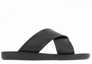 Kids' Ancient Greek Sandals Little Thais Soft Slide Sandals Black | MBM7665FE