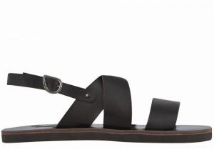 Men Ancient Greek Sandals Miltos Casual Sandals Chocolate | AMW7860MA