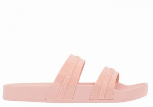 Women Ancient Greek Sandals Meli Slide Sandals Pink | VBP3217ZI