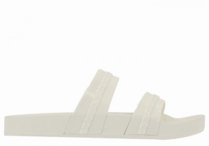 Women Ancient Greek Sandals Meli Slide Sandals White | PDE3424HK