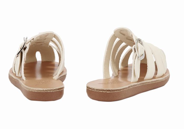 Kids' Ancient Greek Sandals Little Cosmia Soft Fisherman Sandals White | QZE1140TG