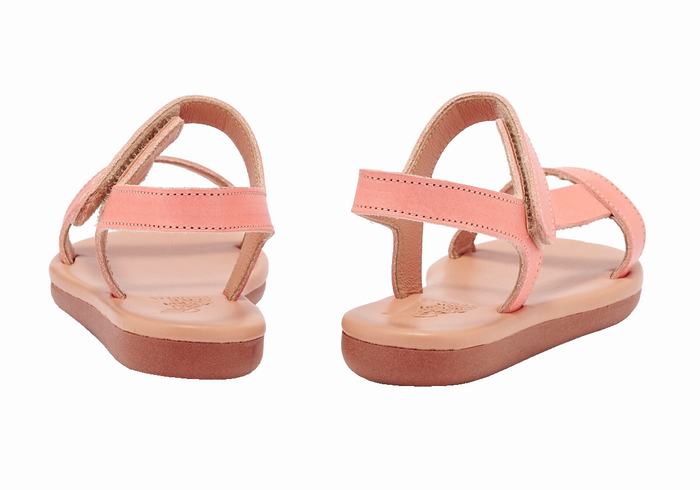 Kids' Ancient Greek Sandals Little Iasonas Soft Casual Sandals Pink | DEC3118UB