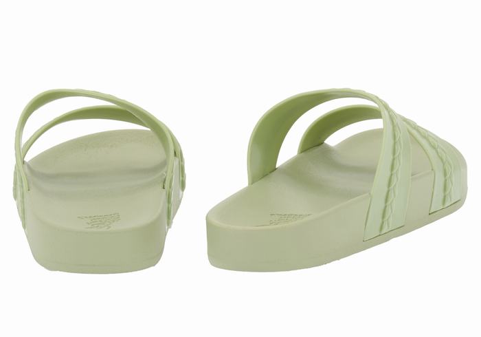 Women Ancient Greek Sandals Meli Slide Sandals Green | KDK3451SP