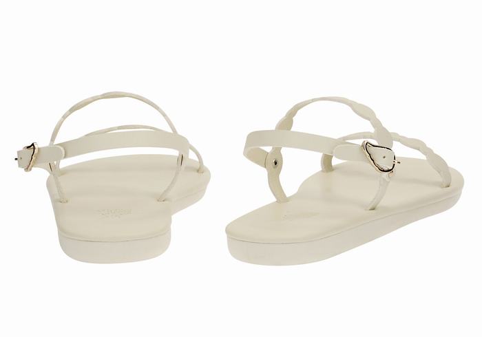 Women Ancient Greek Sandals Orion Back-Strap Sandals White | UBK336QI